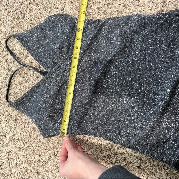 Sparkly Gray Halter Party Top lululemon - Picture 7 of 9